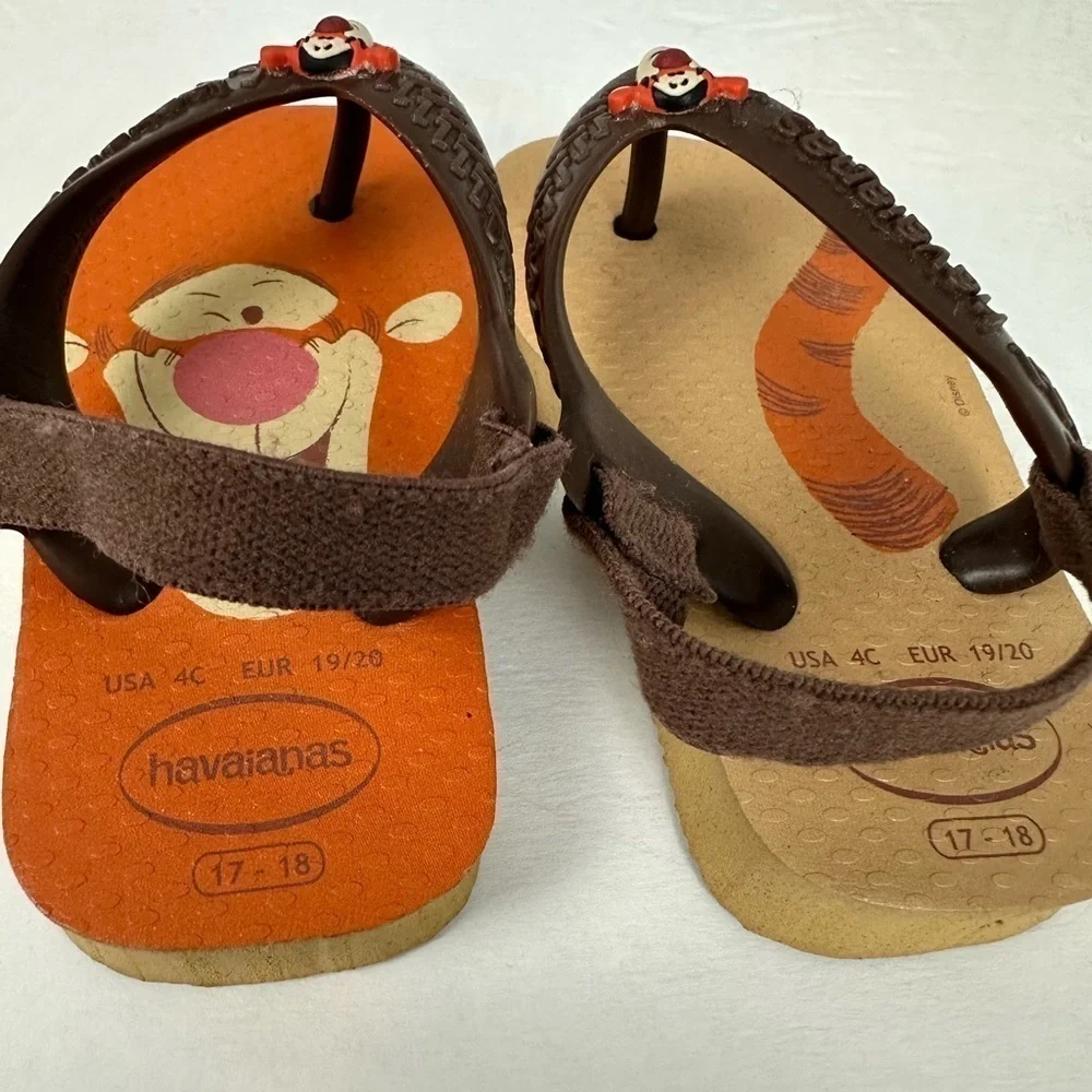 Havaianas Baby Disney Tigger Sandals Sz 4